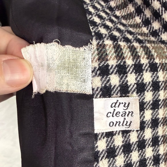 vtg 80s Pendleton Plaid Wool Blazer Womens sz M USA Preppy academia old money - Picture 8 of 14